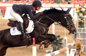 Vince RV (Concorde x Emilion) International CSI*** 1.50m classes with amazon Samantha Lam. (combination participant China Games)